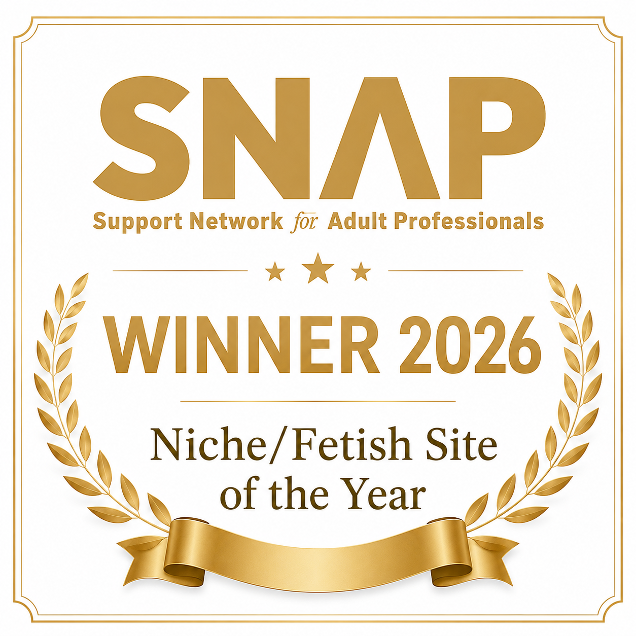 SNAP Winner 2026 - Niche/Fetish Site of the Year